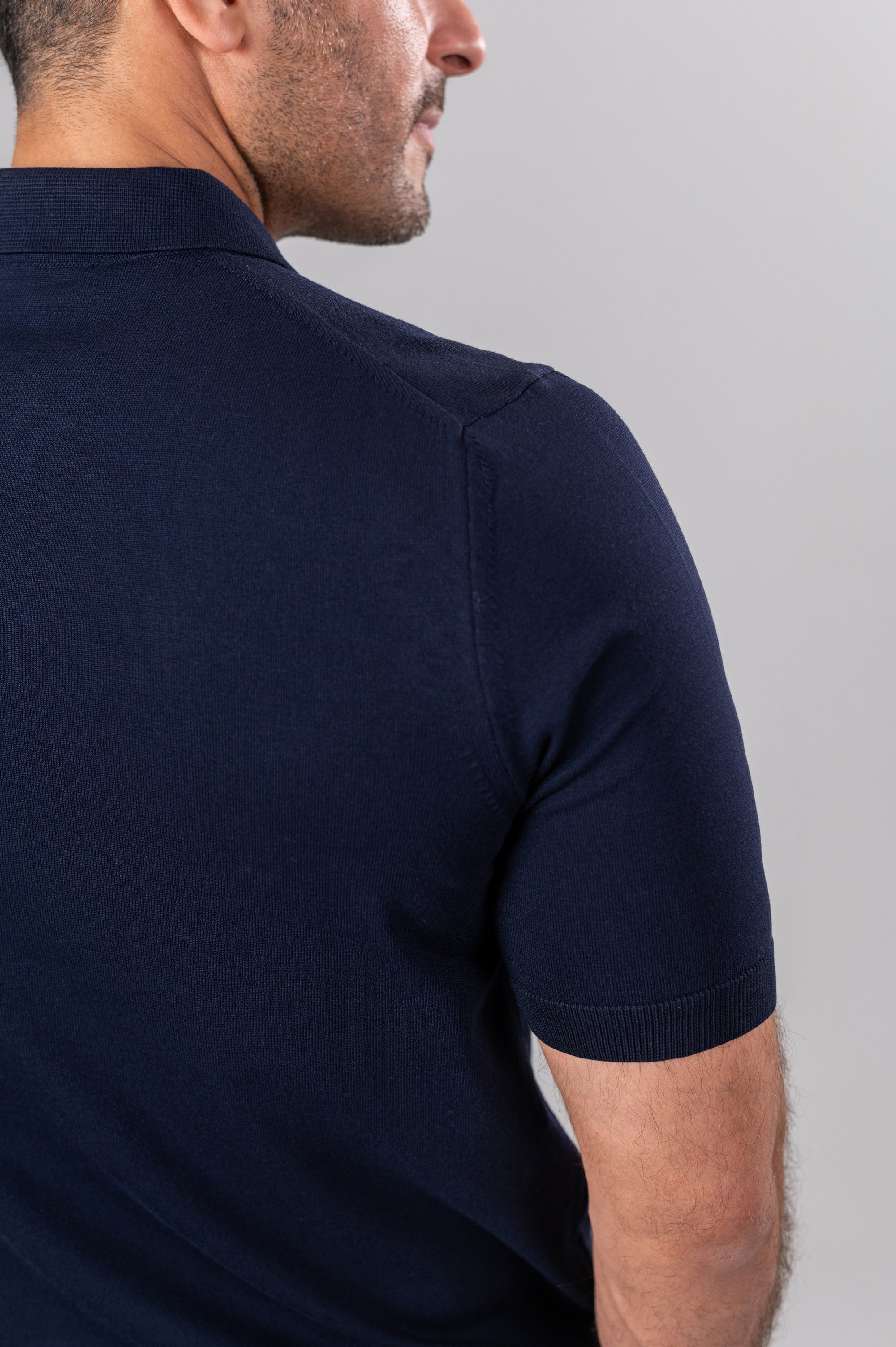 KENNY LOOSE ZIP SHIRT - Navy