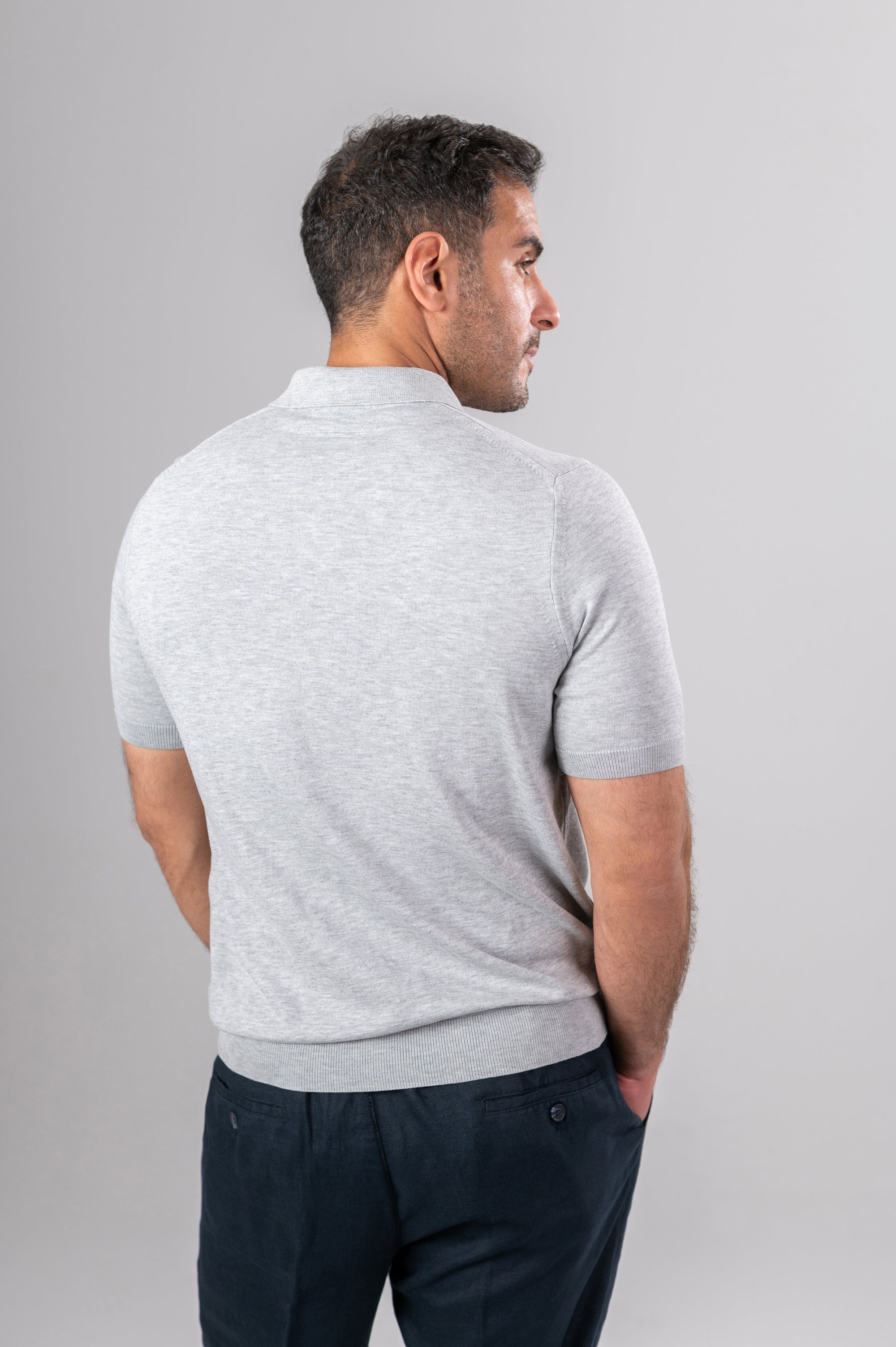 TONEX V POLO SHIRT COTTON - Grey