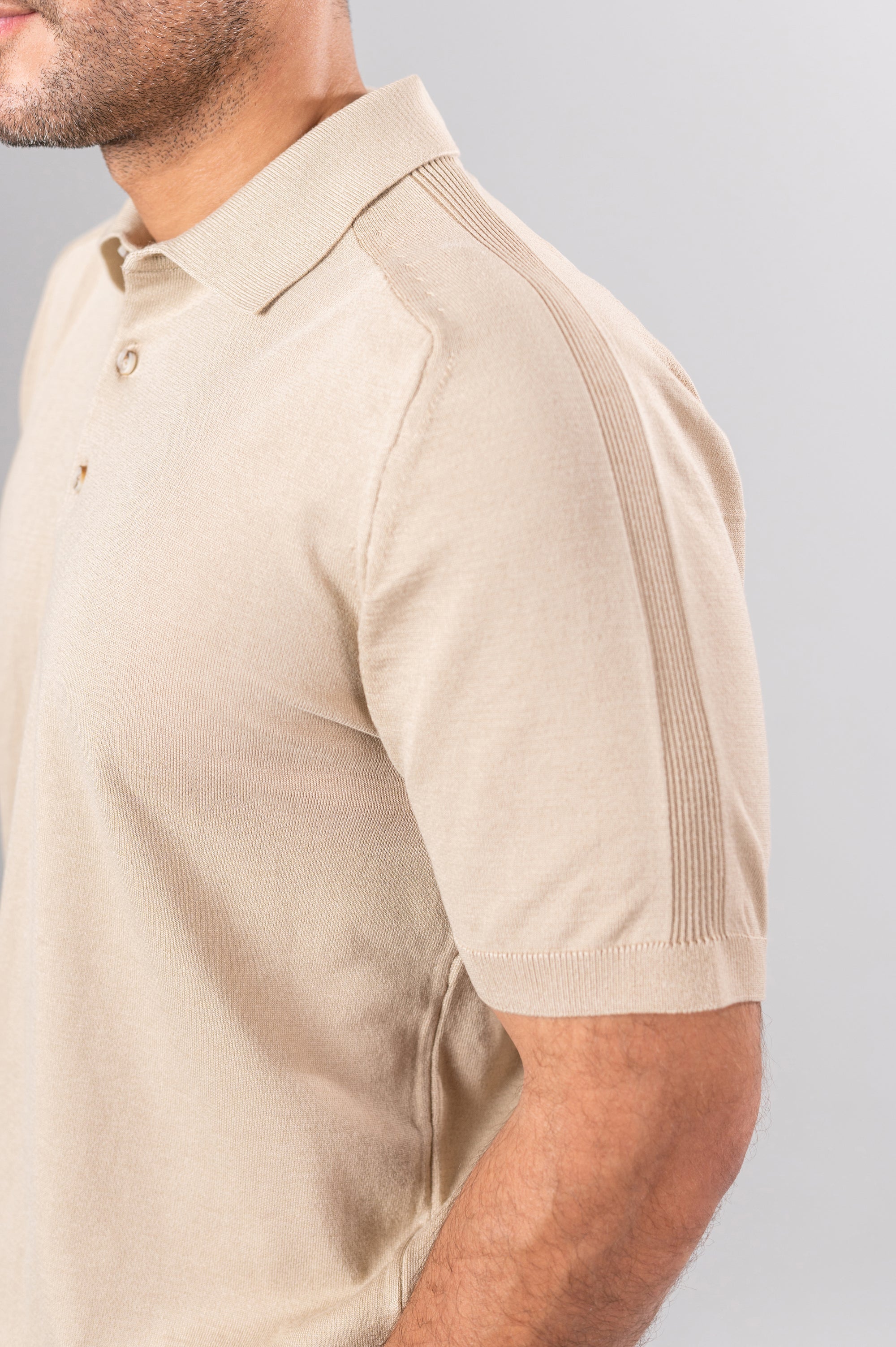 RICCI POLO SHIRT - Light Beige