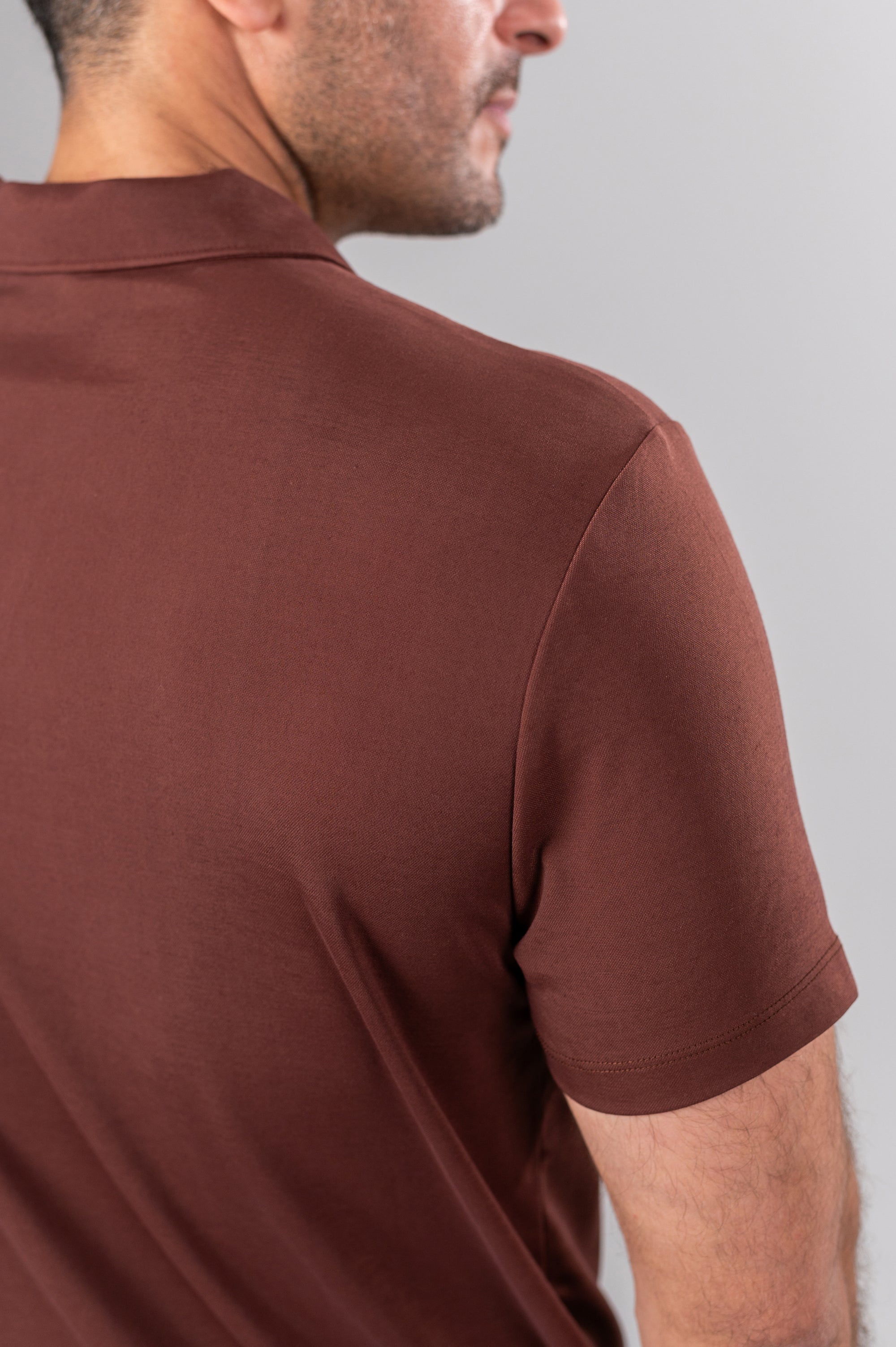 ANDRES V POLO SHIRT MODAL - Dusty