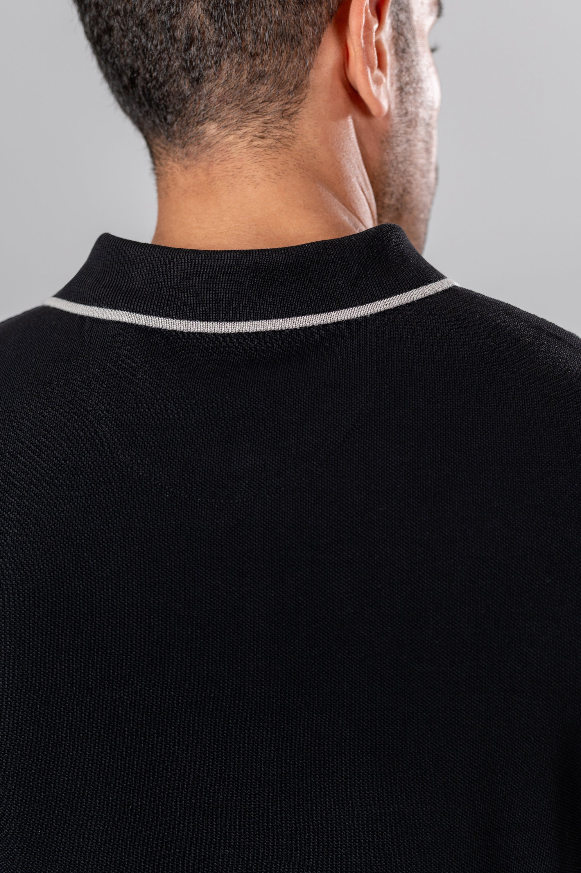 RICOS RINGER POLO SHIRT - Black