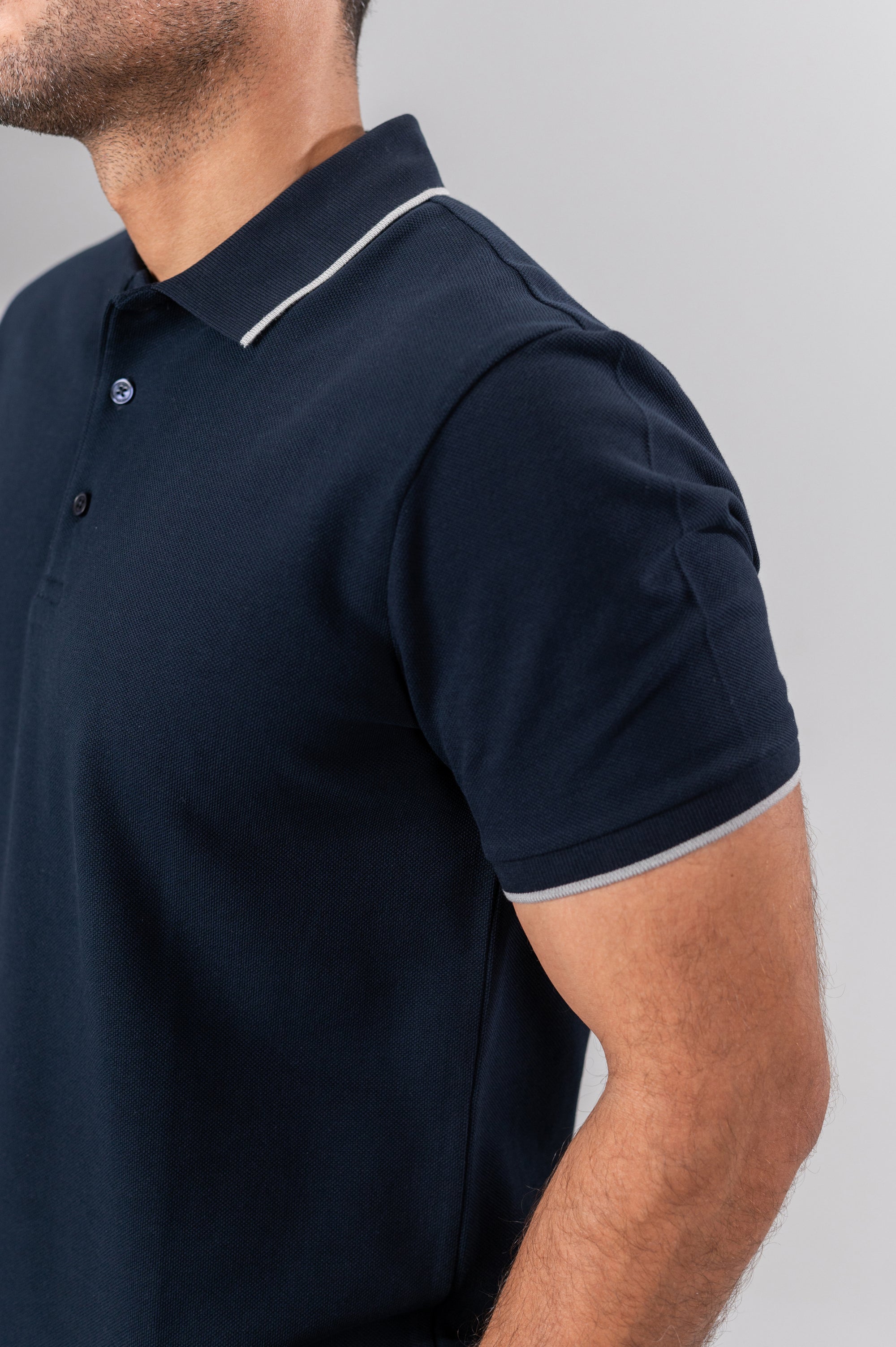 RICOS RINGER POLO SHIRT - Navy