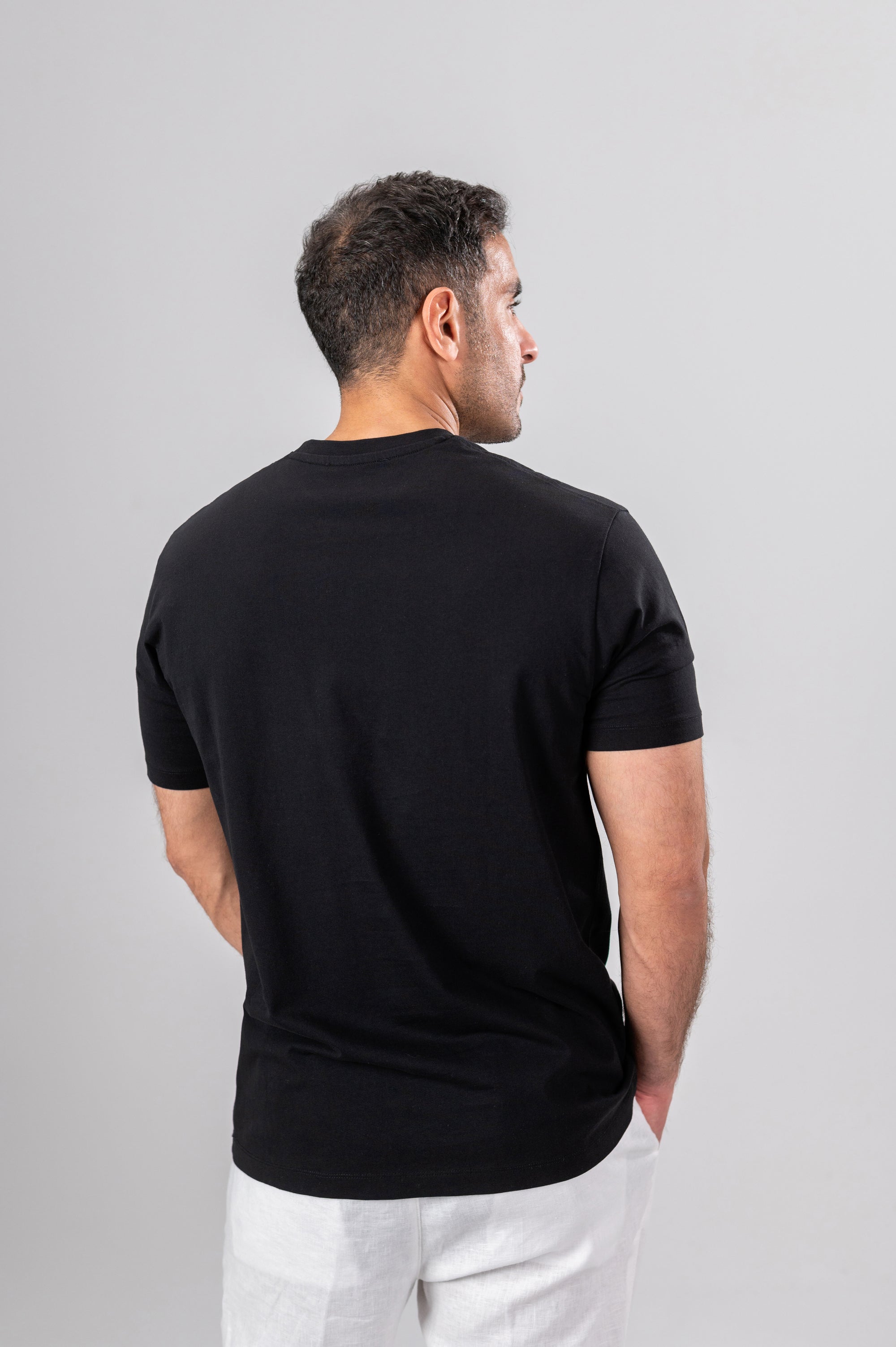 ADRIANO BASIC T-SHIRT - Black