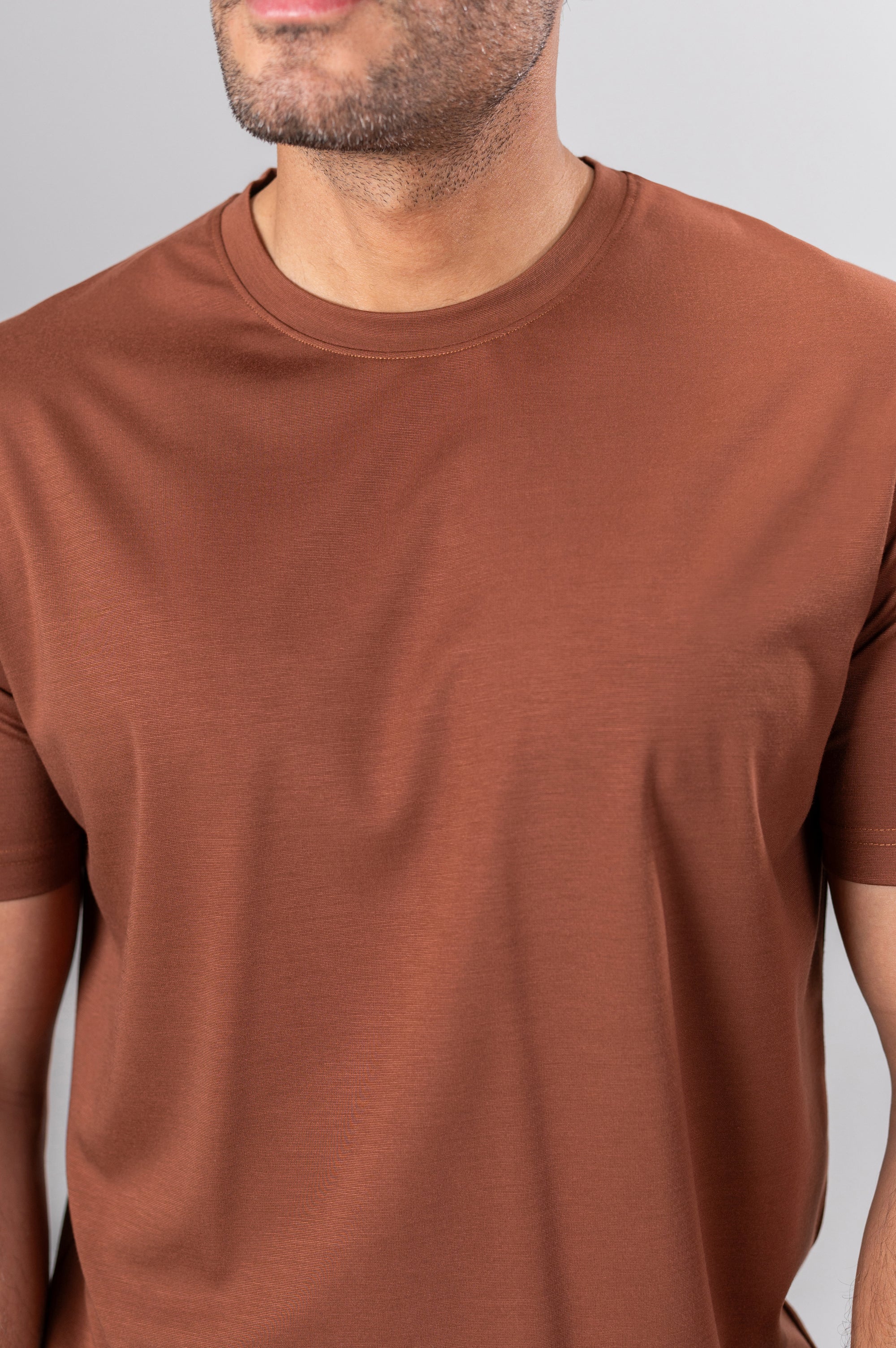NARIO CREW NECK T-SHIRT - Dusty