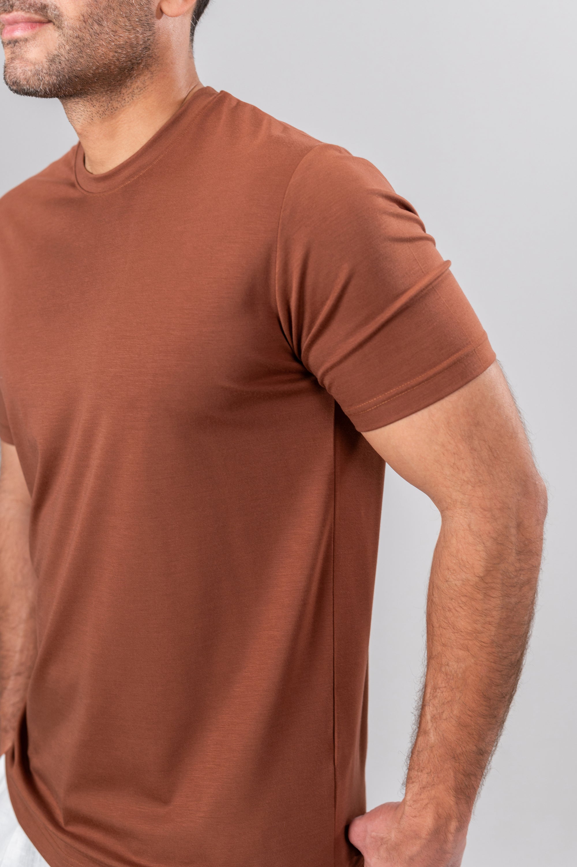 NARIO CREW NECK T-SHIRT - Dusty