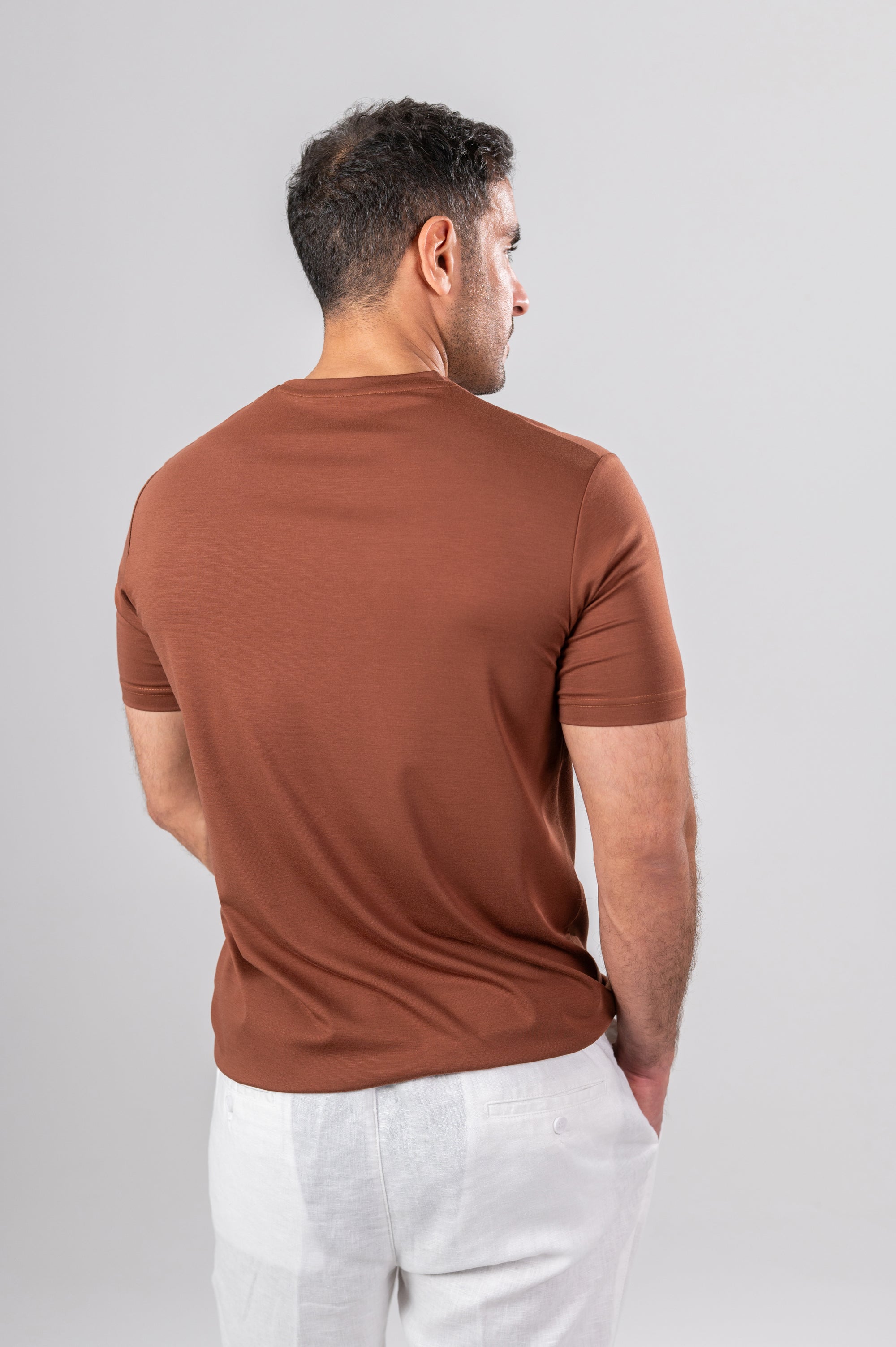 NARIO CREW NECK T-SHIRT - Dusty