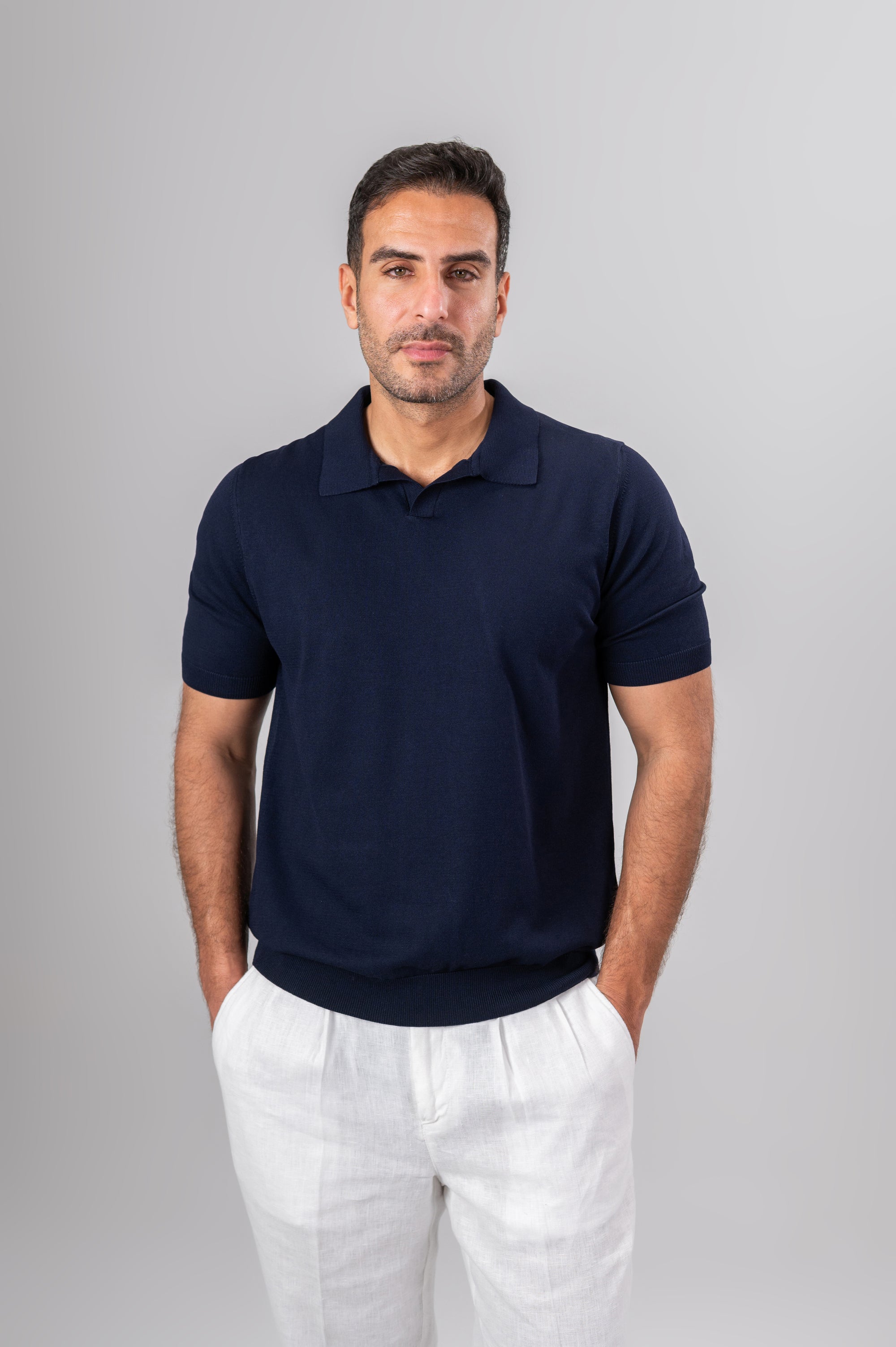 TONEX V POLO SHIRT COTTON - Navy