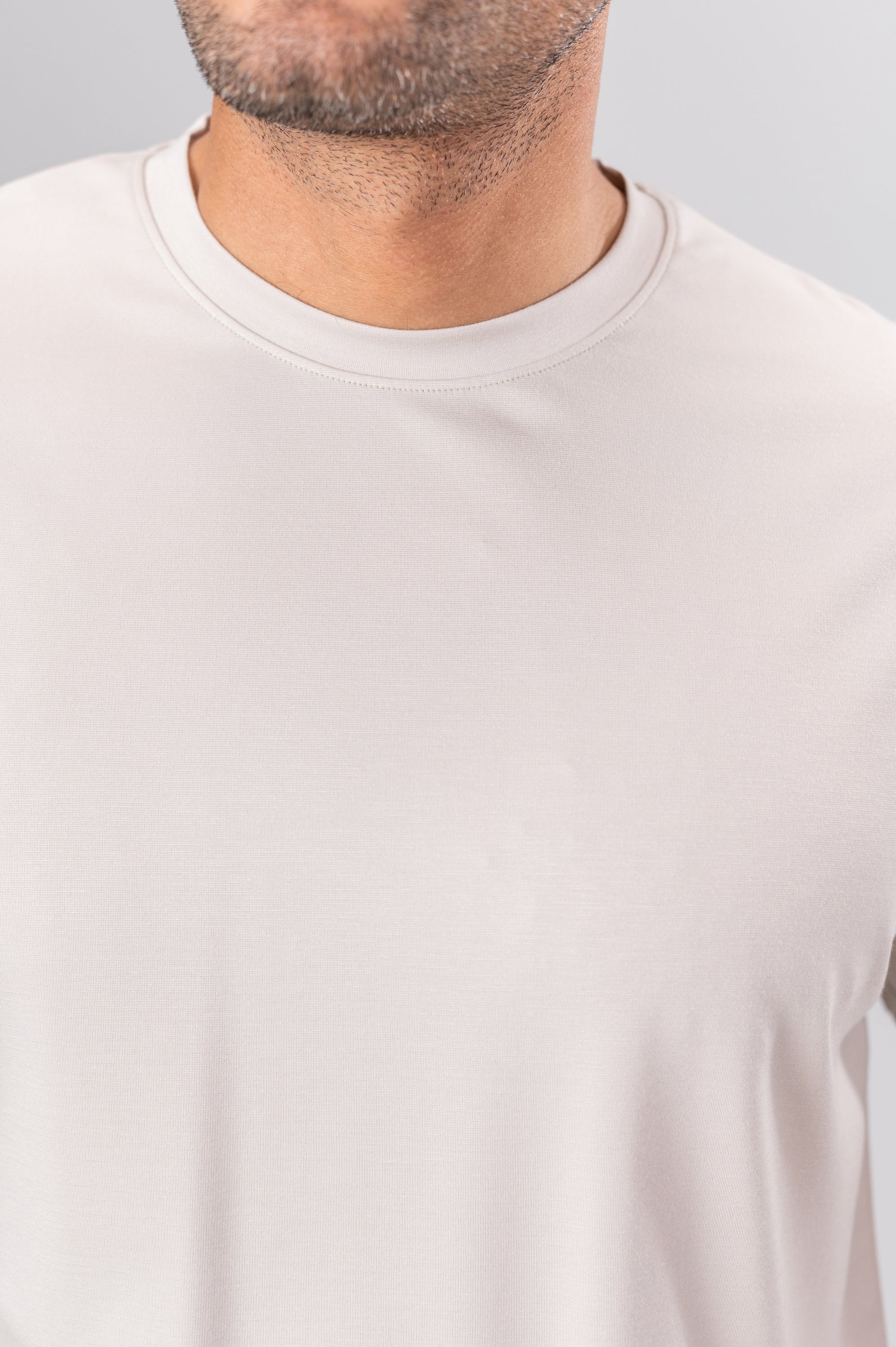 NARIO CREW NECK T-SHIRT - Light Beige