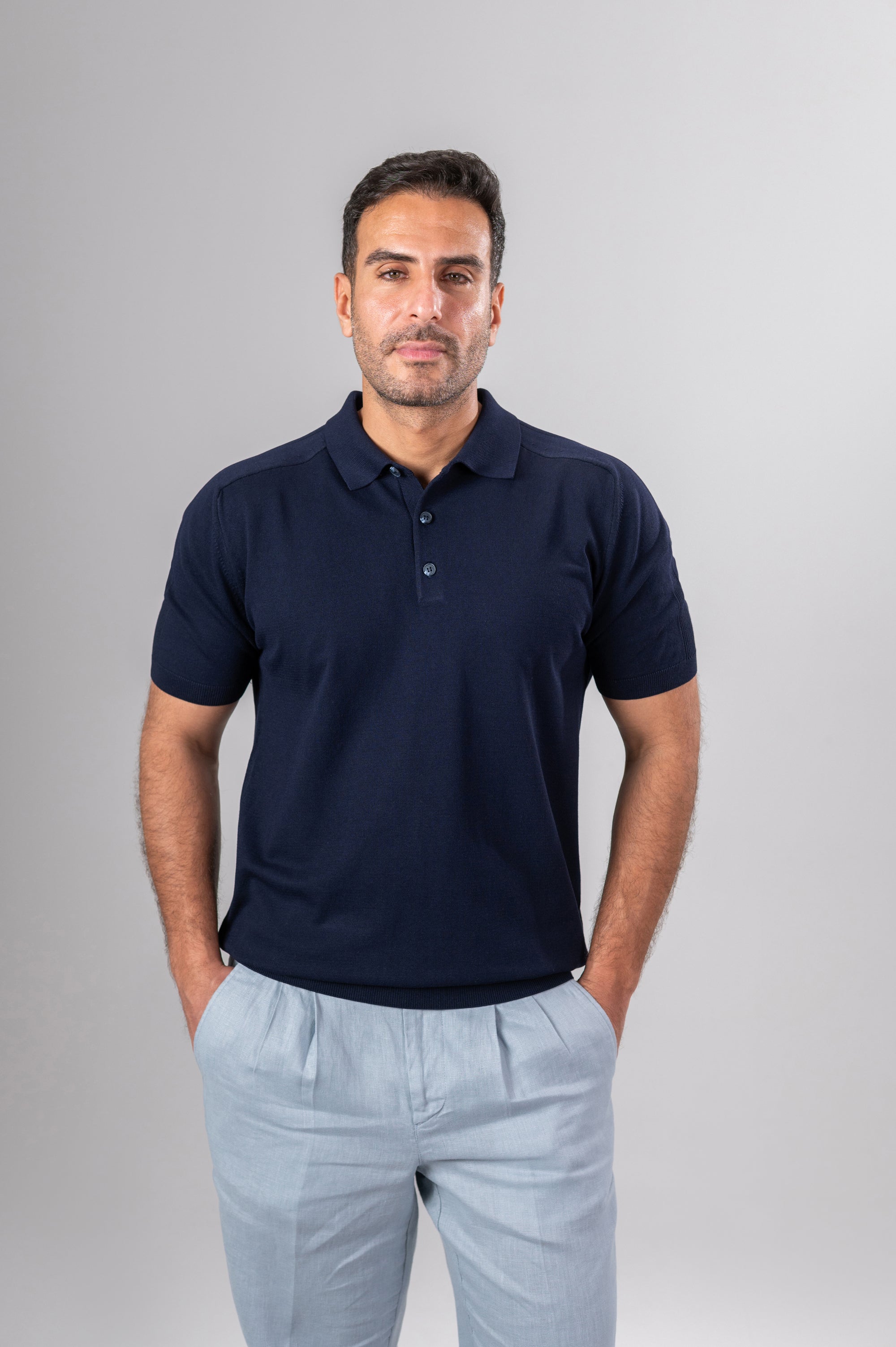 RICCI POLO SHIRT - Navy